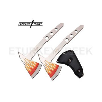 PERFECT POINT PP-120-2FL 2PCS THROWING AXE SET 9.5" OVERALL